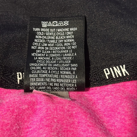Pink Victoria Secret Athletic 1/4 Zip Top Size Large - Picture 8 of 9